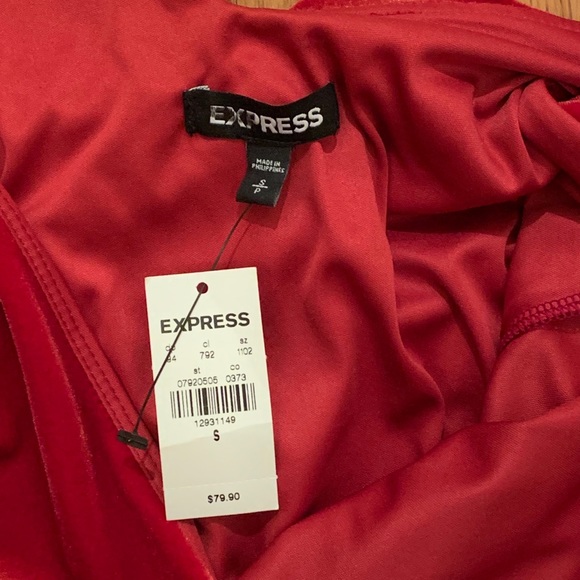 Express | Red Velvet Dress NWT - Picture 4 of 5